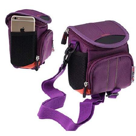 Navitech Purple Digital DSLR Compact Camera Case B...