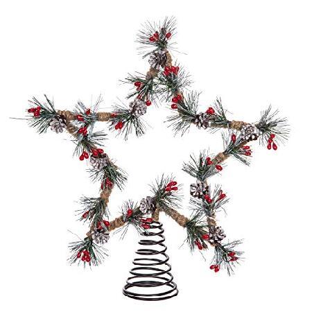 　Christmas Tree Topper Ornament Supplies Metal Sta...