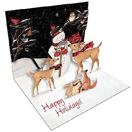 　LANG Sam Snowman Pop-Up Christmas Cards (2005103)...