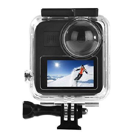 GoPro Max用防水ハウジングケース、45m/148フィート 水中保護ダイビングケースシェル ク...