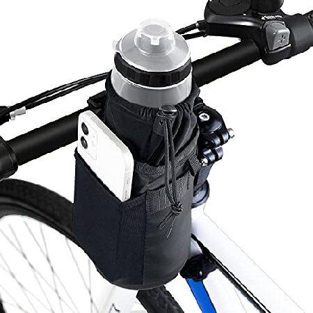 WOTOW 自転車ウォーターボトルホルダーバッグ 自転車断熱ドリンクカップホルダー ハンドルバーフレ...