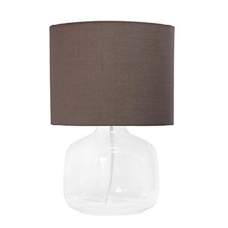 　Simple Designs LT2064-CLG Clear Glass Table Lamp ...