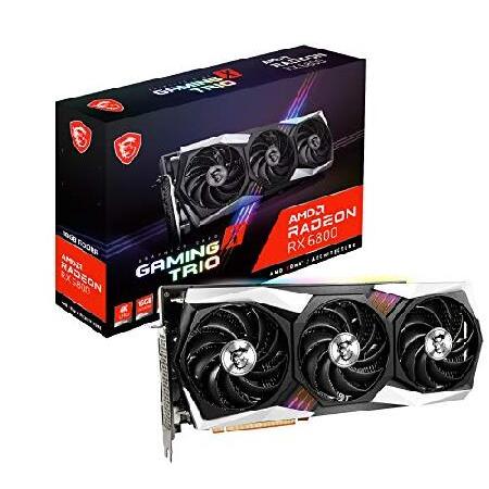 MSI Radeon RX 6800 GAMING X TRIO 16G グラフィックスボード VD...