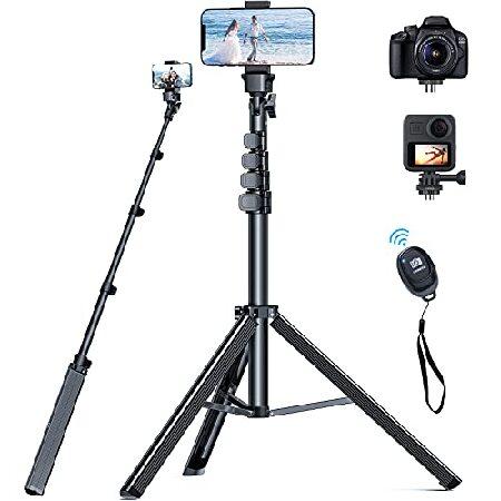 NEXBOOM 61&quot; Phone Tripod Stand, Extendable Selfie ...