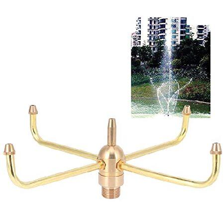 　LZKW Pond Fountain Spray Head, Rotating Water Fou...