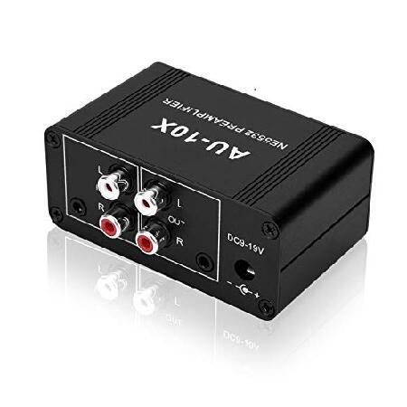 ATNEDCVH Mini Small Stereo Audio preamplifier, Hea...