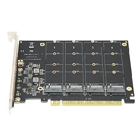 　Adapter Card,4 Port M.2 NVMe SSD to PCIE X16 M Ke...