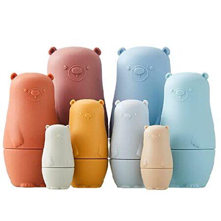 Chivao 8 Pieces Russian Nesting Dolls Silicone Mat...
