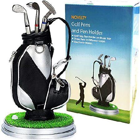 　Jishi Golf Bag Pen Holder Golf Desk Accessories D...