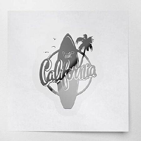 Transparent Decal Stickers of California Surfing (...