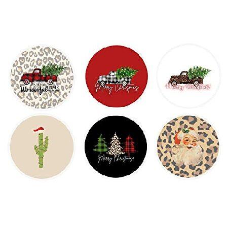 　Christmas Cardstock Cutout Circles for Freshies |...