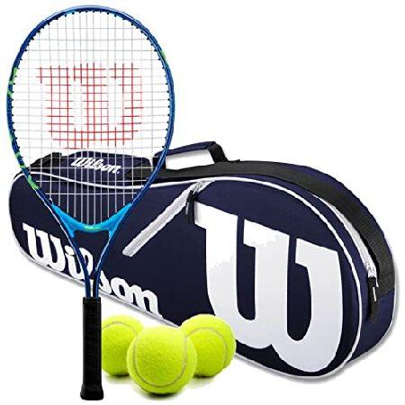 Wilson US オープンジュニア 23インチ テニスラケット ネイビーアドバンテージII テニス...