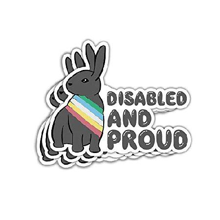 ROMITOP 3Pcs - Disabled and Proud Stickers Accessi...