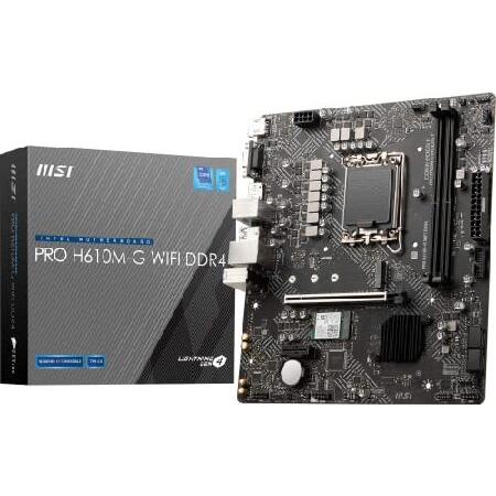 MSI PRO H610M-G WiFi DDR4 ProSeries Motherboard (m...