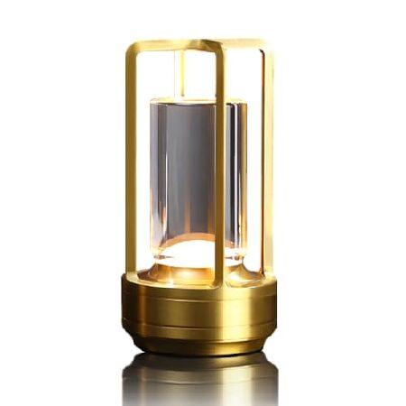 　Leroxo Portable Metal Desk Lamp, Cordless LED Tab...