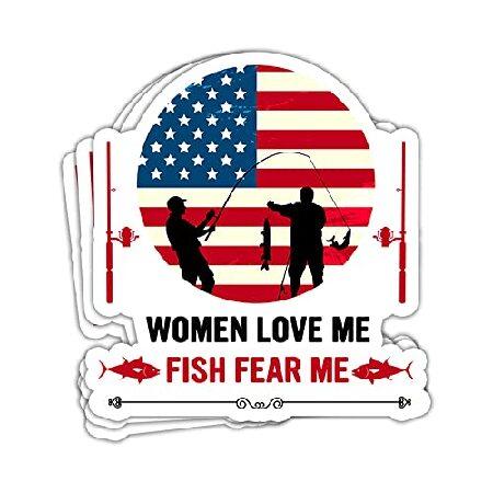 ULTRAVUTT 3Pcs - Women Love Me Fish Fear Me Sticke...