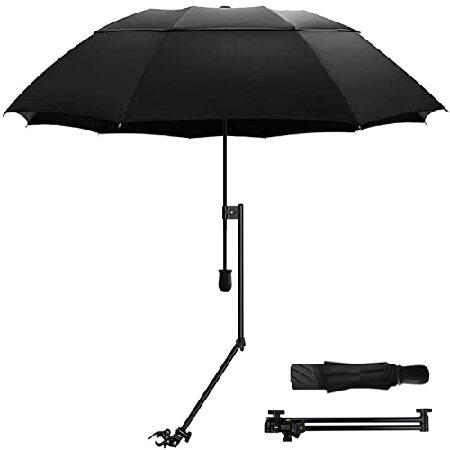 HOBVO UPF 50+ Golf Umbrella with Adjustable Univer...