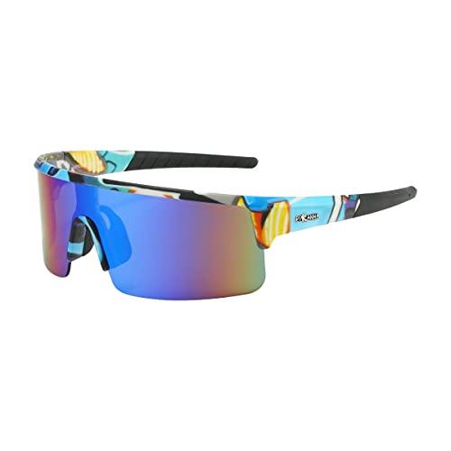 Piranha Eyewear Graffiti Shield Sports Sunglasses ...