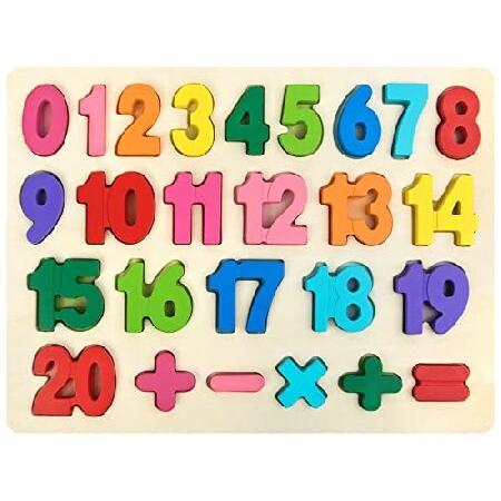 Number Puzzle Wooden Puzzles for Toddlers 1 2 3 4 ...