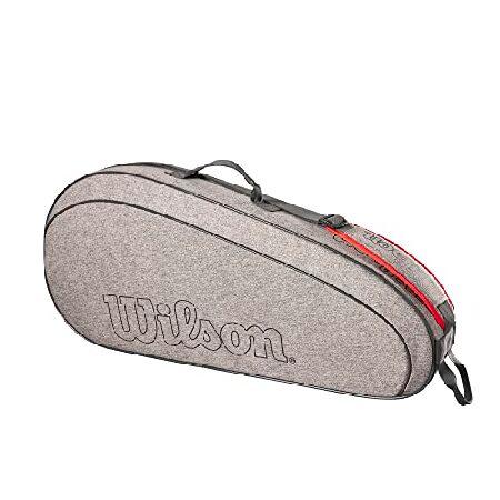 WILSON チームテニスラケットバッグ - 3パック ヘザーグレー 並行輸入