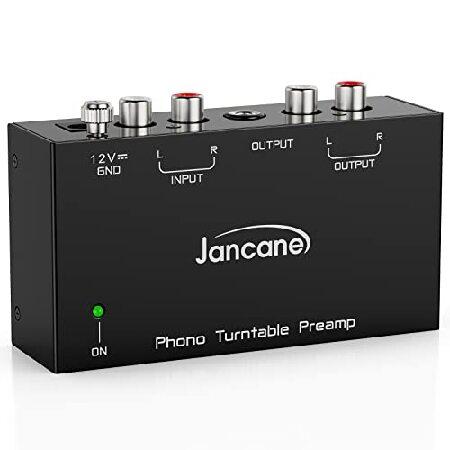 Jancane フォノプリアンプ ターンテーブル用 ミニ電子オーディオステレオ蓄音機プリアンプ RC...