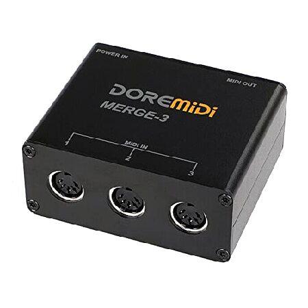 DOREMiDi MIDI Merger-3 MIDI入力2 MIDI出力対応 USB電源 MERG...