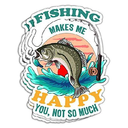 SODAVA (3Pcs) Fishing Makes Me Happy You Not So Mu...