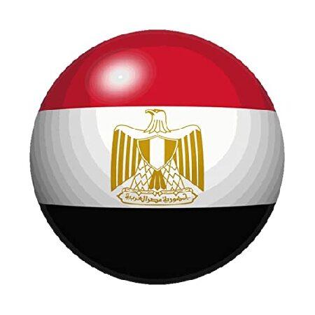 Egypt Flag Decal Sticker Car Window Bumper Round B...