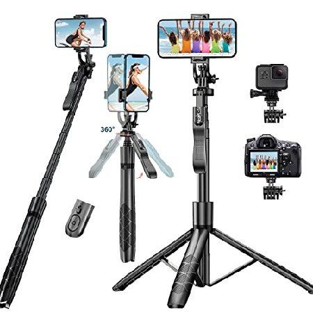 Selfie Stick Phone Tripod with Remote - 60&quot; Extend...