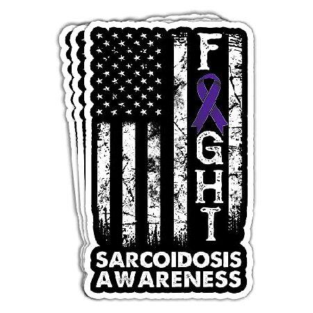 ROMITOP (3Pcs) Flag Sarcoidosis Awareness Sticker ...