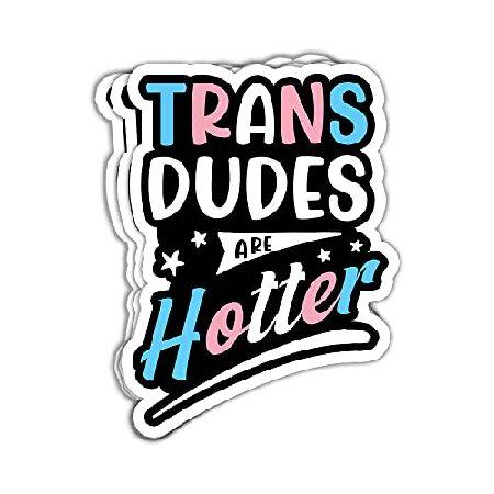 MAIANEY (3 Pcs) Trans Dudes are Hotter Sticker, Fu...