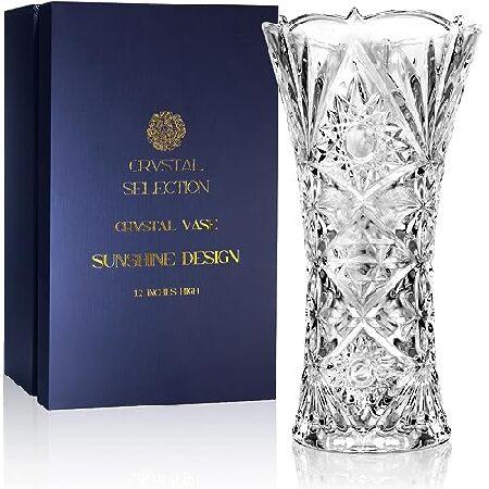 　CS Crystal Vase 12-inch high, Sunshine Design, fo...