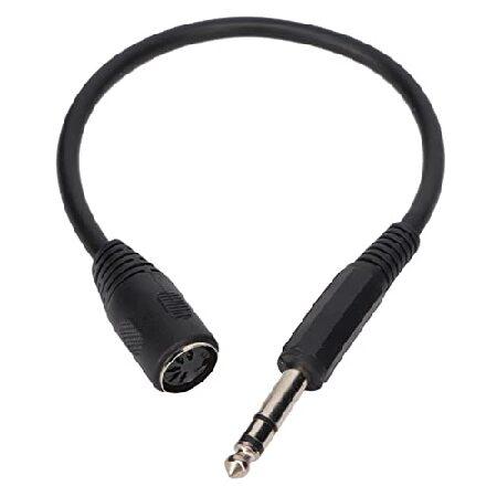 MIDI to 3.5mm Breakout Cable,6.35mm to 5 Pin DIN F...