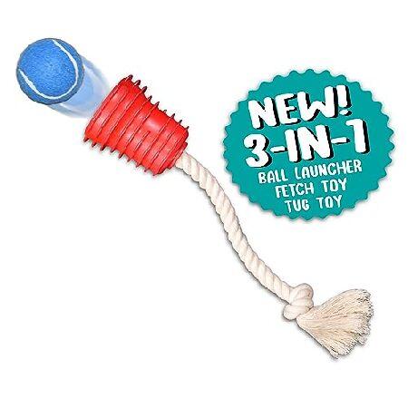 Flingsy Dog Ball Launcher and Tug Rope Fetch Throw...