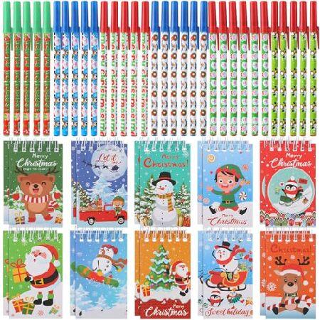 　Cholemy 120 Pieces Christmas Mini Notepads with P...