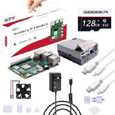 　GeeekPi Raspberry Pi 4 8GB Starter Kit - 128GB Ed...