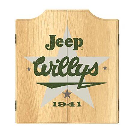 　Trademark Global Dart Board Cabinet Set - Jeep Wi...