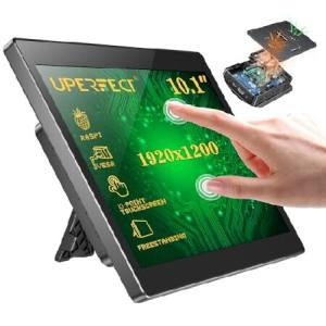 　UPERFECT 10.1'' 1920x1200 Touchscreen Monitor for Raspberry Pi 4b/3b+/3b w/Rear-Housing, Fan and Stand, 10.1 inches Portable Touch Screen w/並行輸入