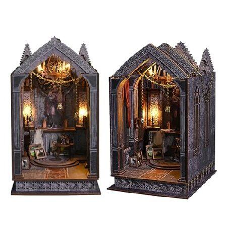 　Flever Dollhouse DIY Book Nook Miniature Kit, Boo...