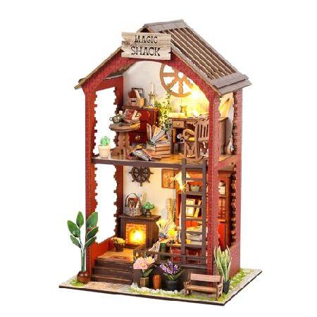 　Book Nook Miniature Dollhouse Kit, DIY 3D Wooden ...