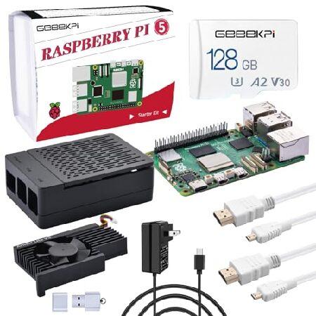 　GeeekPi for Raspberry Pi 5 8GB Starter Kit, with ...