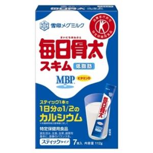 雪印メグミルク　毎日骨太スキム　スティックタイプ １６ｇ×７　まとめ買い（×12）