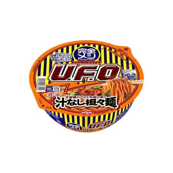 日清食品 完全メシ 日清焼そばUFO 汁なし担々麺 128g まとめ買い(×12)|49021059...