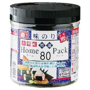 かね岩海苔 味付けのりホームパック 10切80枚 まとめ買い(×8)|4905060900139(dc)(011020)