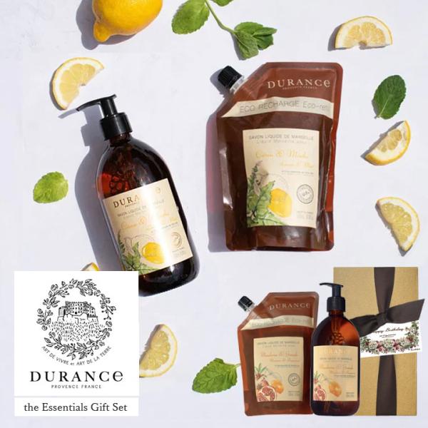 DURANCE ギフト 「マルセイユリキッドソープ ＆ エコリフィル」 GIFT BOX ＆ メッセ...