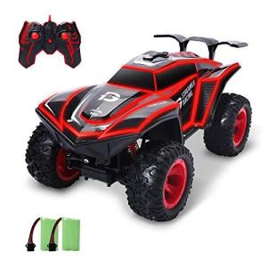 DEERC ラジコンカー こども向け オフロード RCカー 1/12 4WD 四輪駆動 五つライトモード フォグストリーム 操作時間
