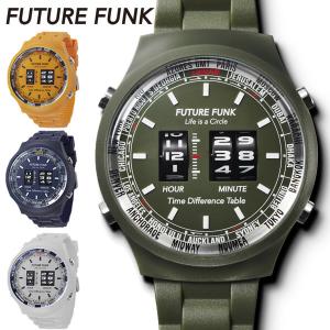 【FUTURE FUNK】 フューチャーファンク 近未来 デザイン ローラーデジタルウォッチ 腕時計 ウォッチ メンズ クオーツ プレゼント｜the-hacienda