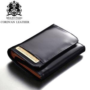 MOLTO FASIO モルトファッシオ 財布 さいふ wallet レザー シンプル メンズ ブラック mf-07｜the-hacienda