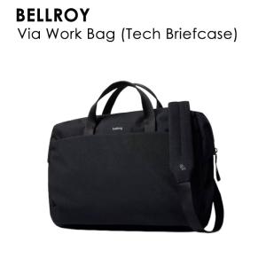 BELLROY Via Work Bag (Tech Briefcase)  BTEA ビジネスバッグ ブラック 14L PC収納 通勤 軽量素材 シンプル カジュアル ブラック ユニセックス ギフト｜the-importshop