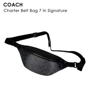 COACH コーチ Charter Belt Bag 7 in Signature チャーターベルトバッグ C7700 ショルダーバッグ ボディバッグ クロスボディ かばん 本革 革 レザー メンズ｜the-importshop